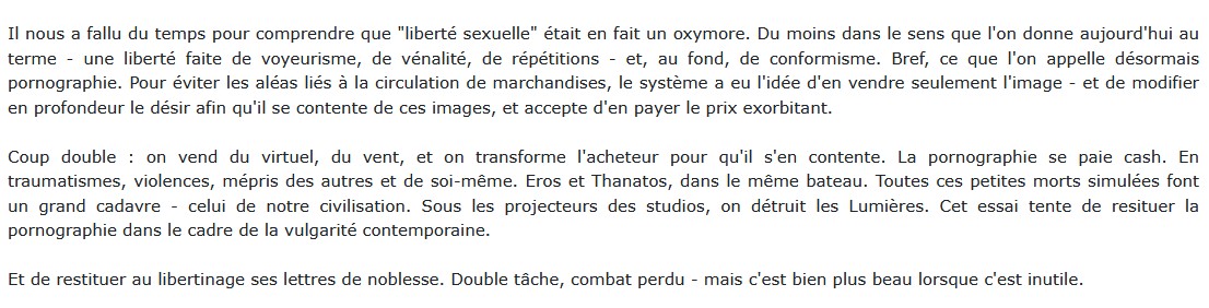 La société pornographique,  de Jean-Paul Brighelli