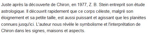  Chiron essence et interprétation 