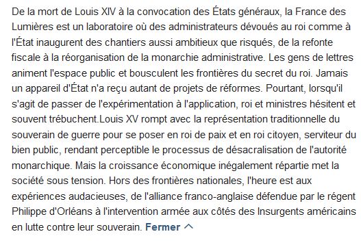  La France des Lumières (1715-1789) 