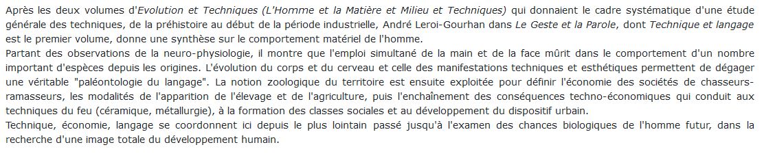 Technique et Langage