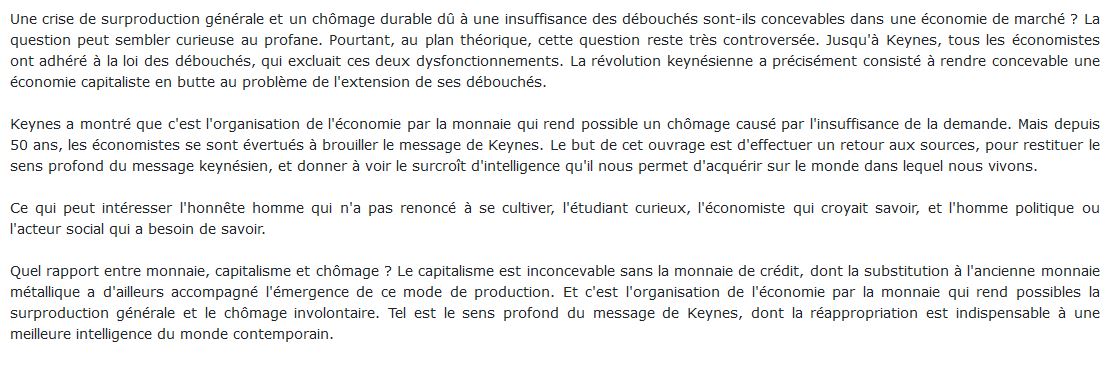 chomâge et capitalisme