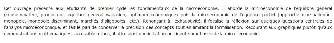microeconomie