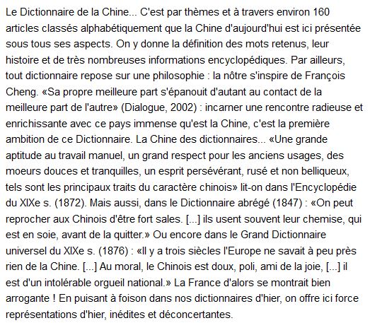 La Chine des dictionnaires Par Jean Pruvost 