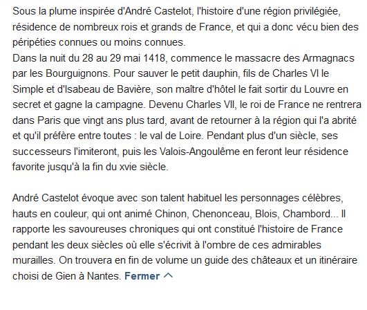  Les grandes heures des cités et châteaux de la loire 