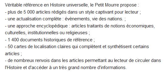 Le Petit Mourre dictionnaire d'histoire universelle