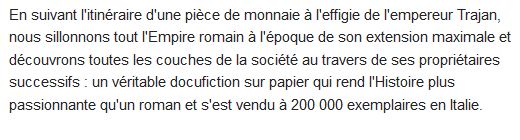  Empire ; un fabuleux voyage chez les Romains avec un sesterce en poche 