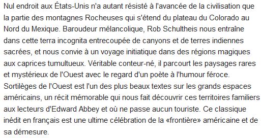  Sortilèges de l'Ouest 