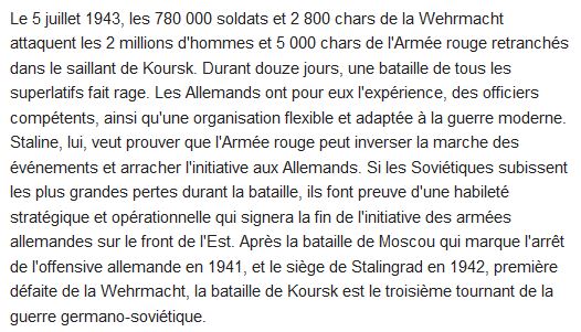 Koursk l'été où Staline a vaincu Hitler