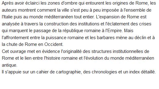 Rome et son empire 