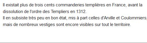  Commanderies et villages templiers en France 