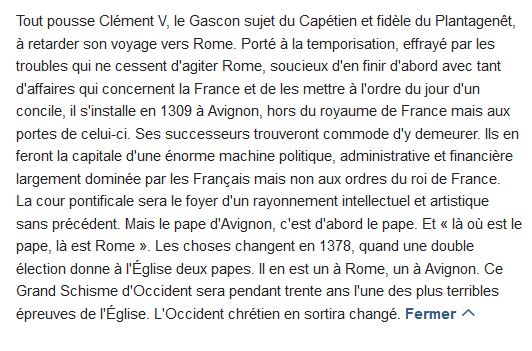  Les papes d'Avignon 