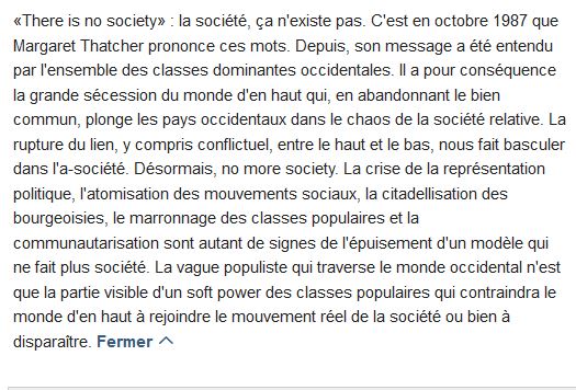  No society ; la fin de la classe moyenne occidentale 