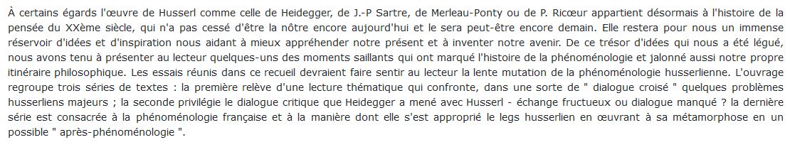 phénoménologie