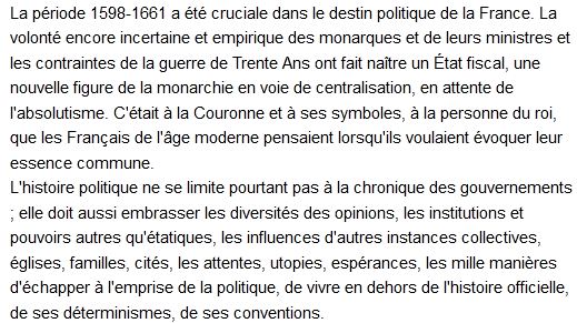 Nouvelle Histoire De La France Moderne. Tome 3, La naissance dramatique de l'absolutisme, 1598-1661