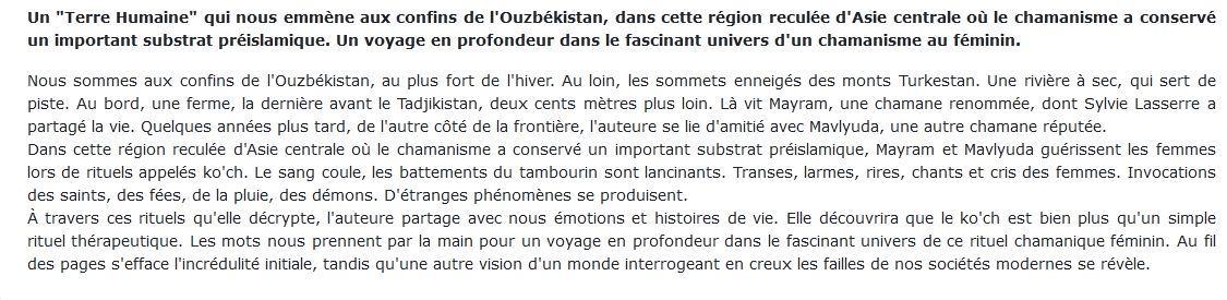 Avec les femmes chamanes d'Asie centrale