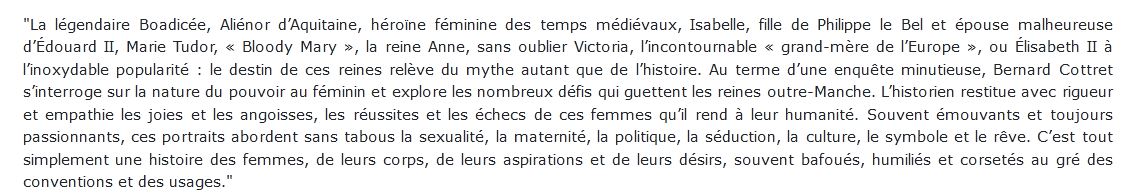 De Boadicée À Élisabeth Ii