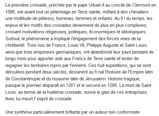  Histoire des croisades 