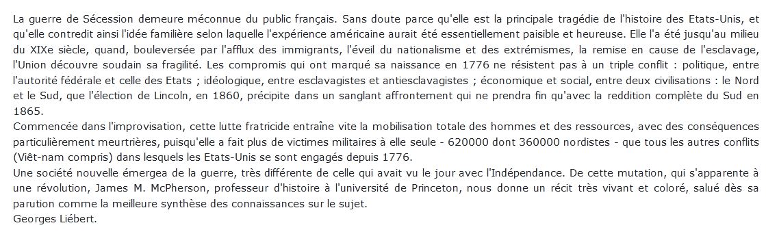 La Guerre De Sécession