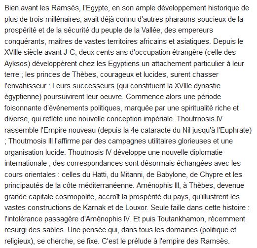 Thebes ou la naissance d'un empire