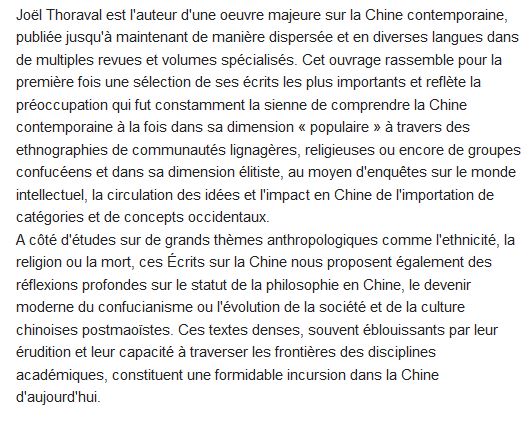  écrits sur la Chine 