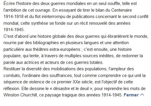  Guerres mondiales : le désastre et le deuil, 1914-1945 