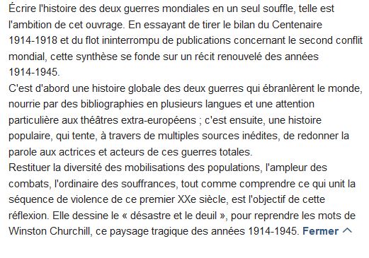  Guerres mondiales : le désastre et le deuil, 1914-1945 