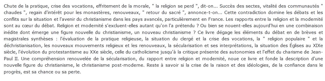 Vers Un Nouveau Christianisme
