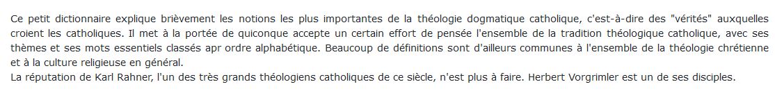 dictionnaire de théologie catholique