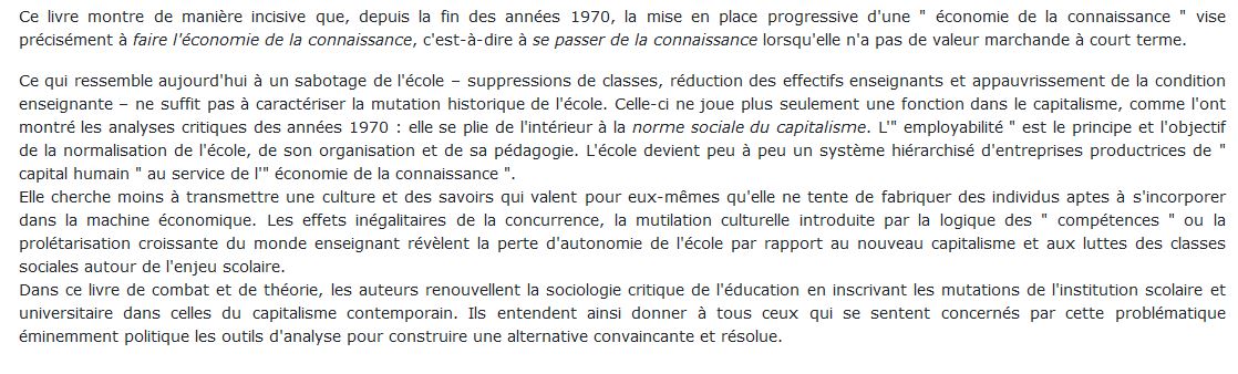 nouvelle école capitaliste