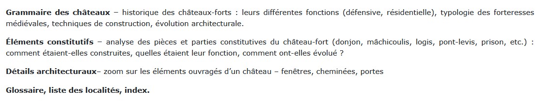 Comprendre les châteaux forts - Décoder l'architecture des forteresses médiévales, Malcom Hislop