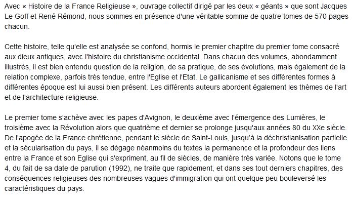  Histoire de la France religieuse, XX siècle Tome 4 