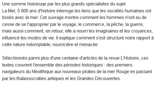 La mer  5 000 ans d'Histoire