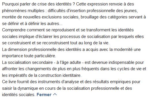  La socialisation Dubar