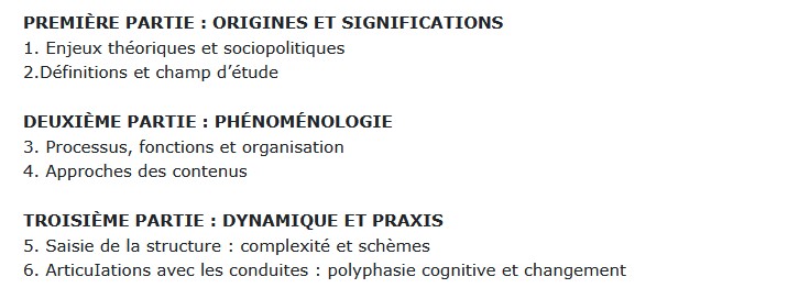 Les représentations sociales, Jean-Marie Seca