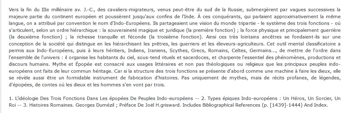 Mythe et Épopée