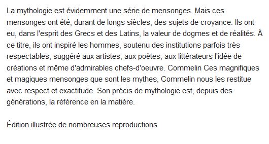  Mythologie grecque et romaine 