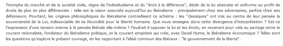 Origines philosophiques du libéralisme