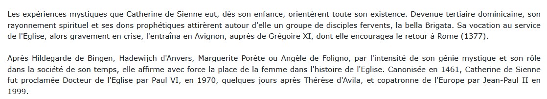 Petite vie de Catherine de Sienne,  Bernard Sesé 