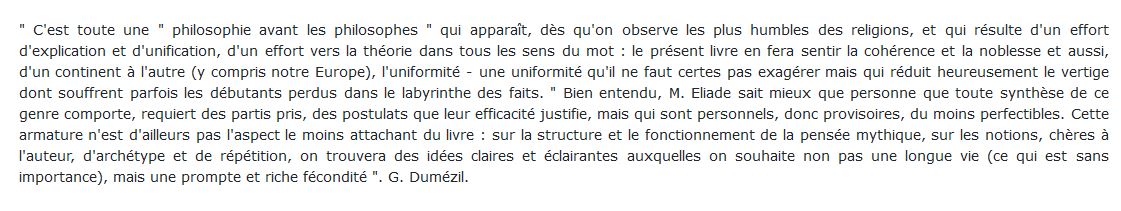 Traité D'histoire Des Religions Mircea Eliade