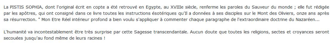 livre sacré des gnostiques d'Egypte