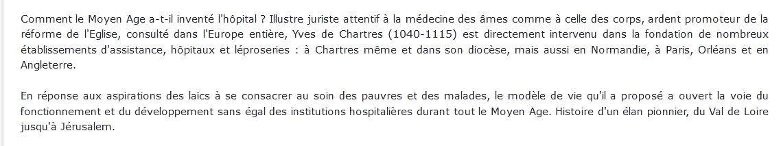 Inventeur de la révolution hospitalière médiévale