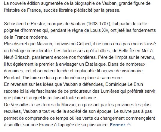  Vauban : l'inventeur de la France moderne 