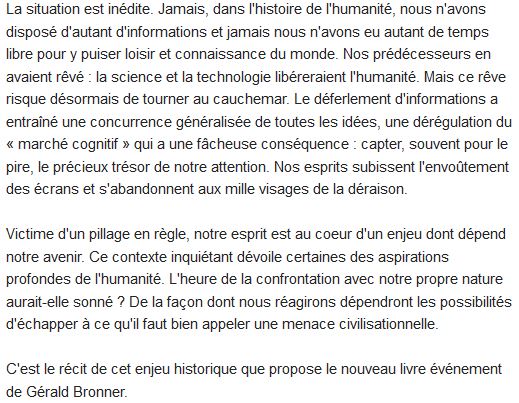 Apocalypse cognitive