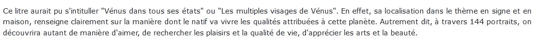 144 positions de Vénus