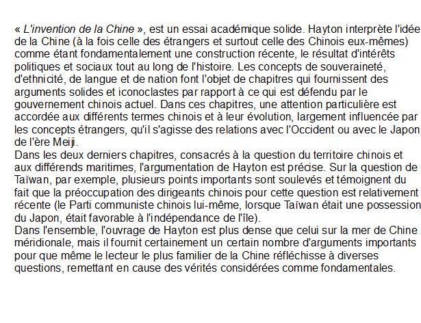 L'Invention de la Chine