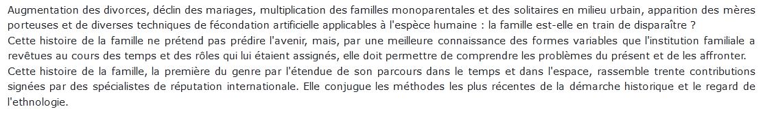 Histoire de la famille, tome 3 - Le choc des modernités