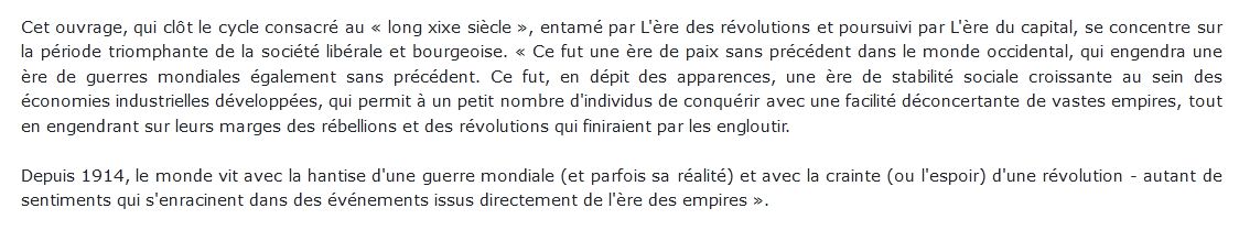 L'ère des empires