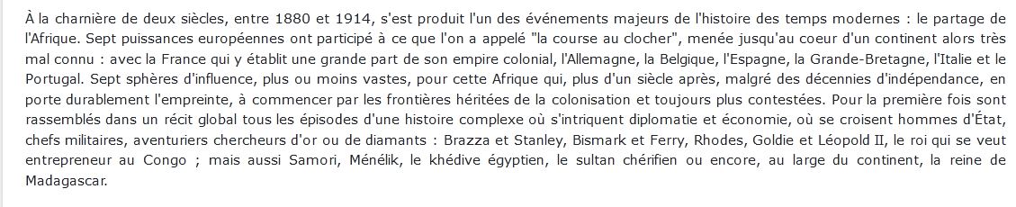 Le Partage de l'Afrique