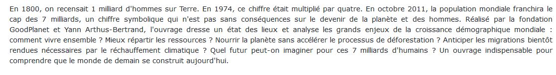 7 Milliards D'Humains
