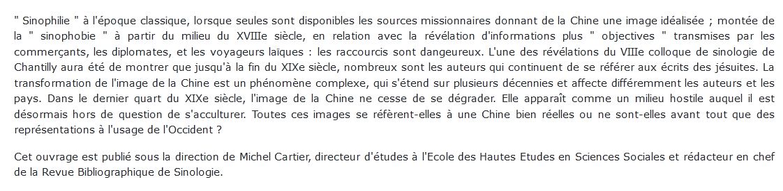 Actes du VIIIe colloque de sinologie de Chantilly
